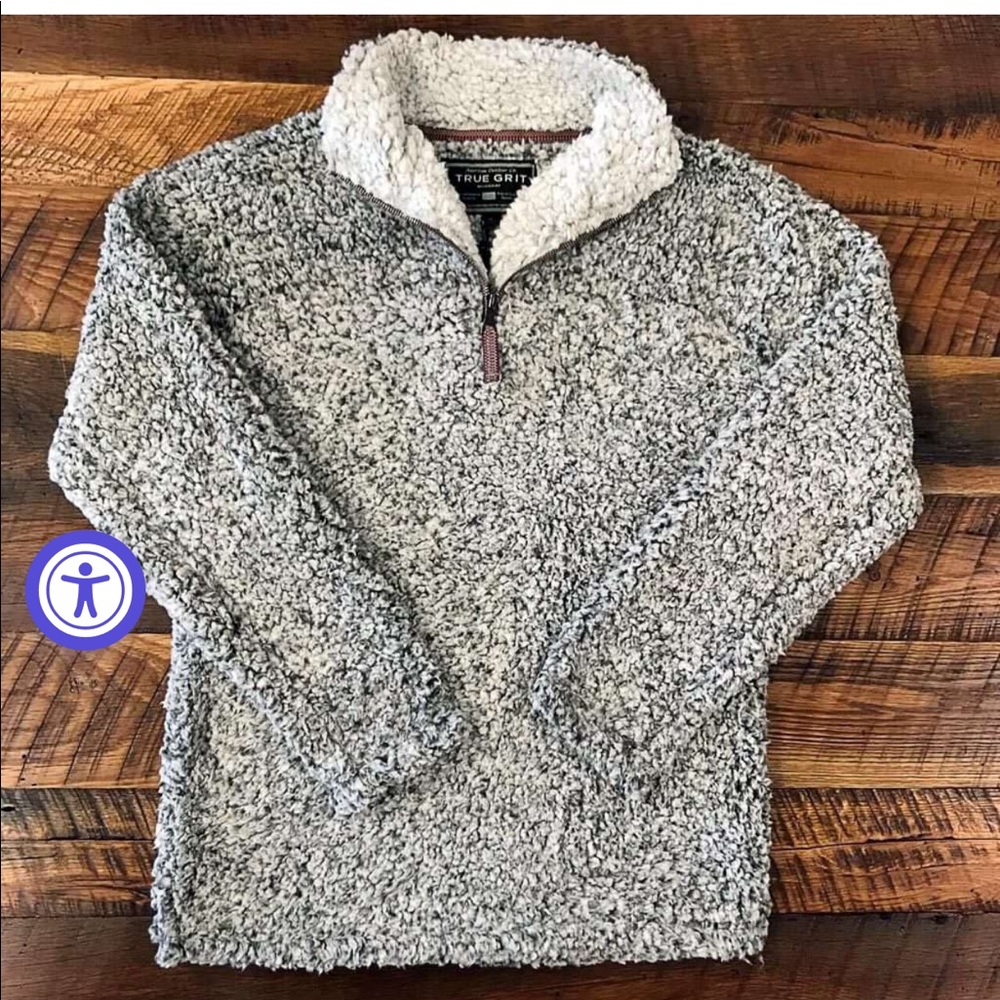 True Grit charcoal quarter zip